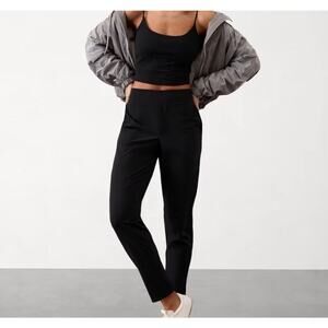 Athleta mid rise brooklyn gloss stripe pants Size 4 Tall